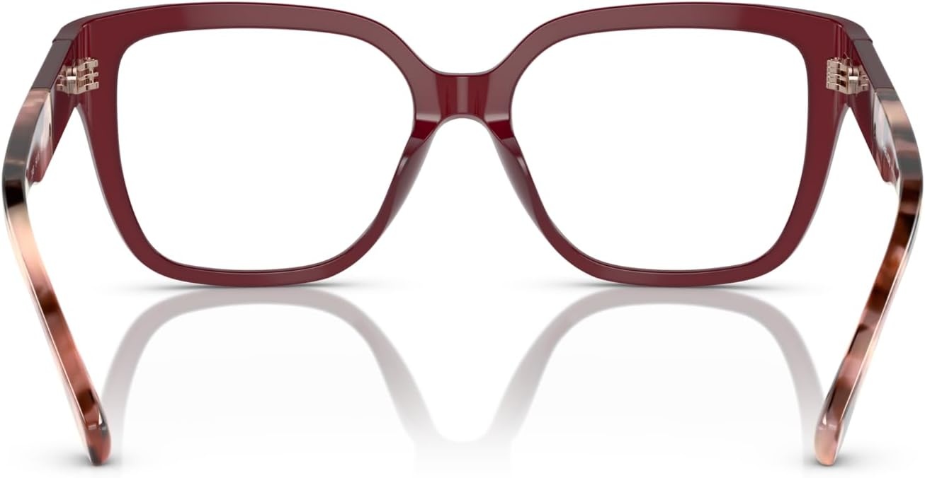 image:imageMichael Kors womens Mk4112 Polanco Square Prescription Eyewear FramesDark Red TransparentDemo Lens