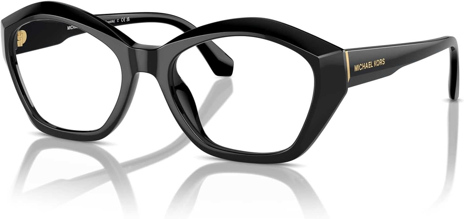 image:imageMichael Kors womens Mk4116u Seaside Universal Fit Square Prescription Eyewear FramesBlackDemo Lens