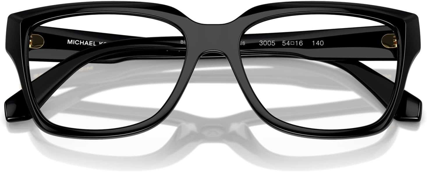 image:imageMichael Kors womens Mk4117u Birmingham Universal Fit Rectangular Prescription Eyewear FramesBlackDemo Lens