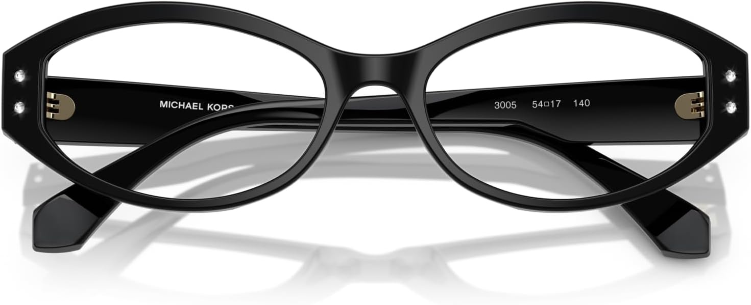 image:imageMichael Kors womens Mk4139b Corvara Oval Prescription Eyewear FramesBlackDemo Lens