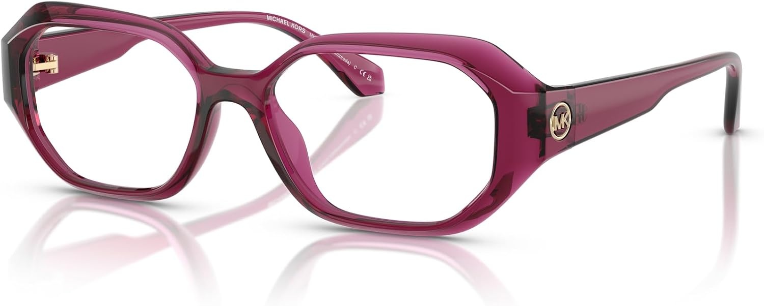image:imageMichael Kors womens Mk4147u Islamorada Universal Fit Rectangular Prescription Eyewear FramesBerry TransparentDemo Lens