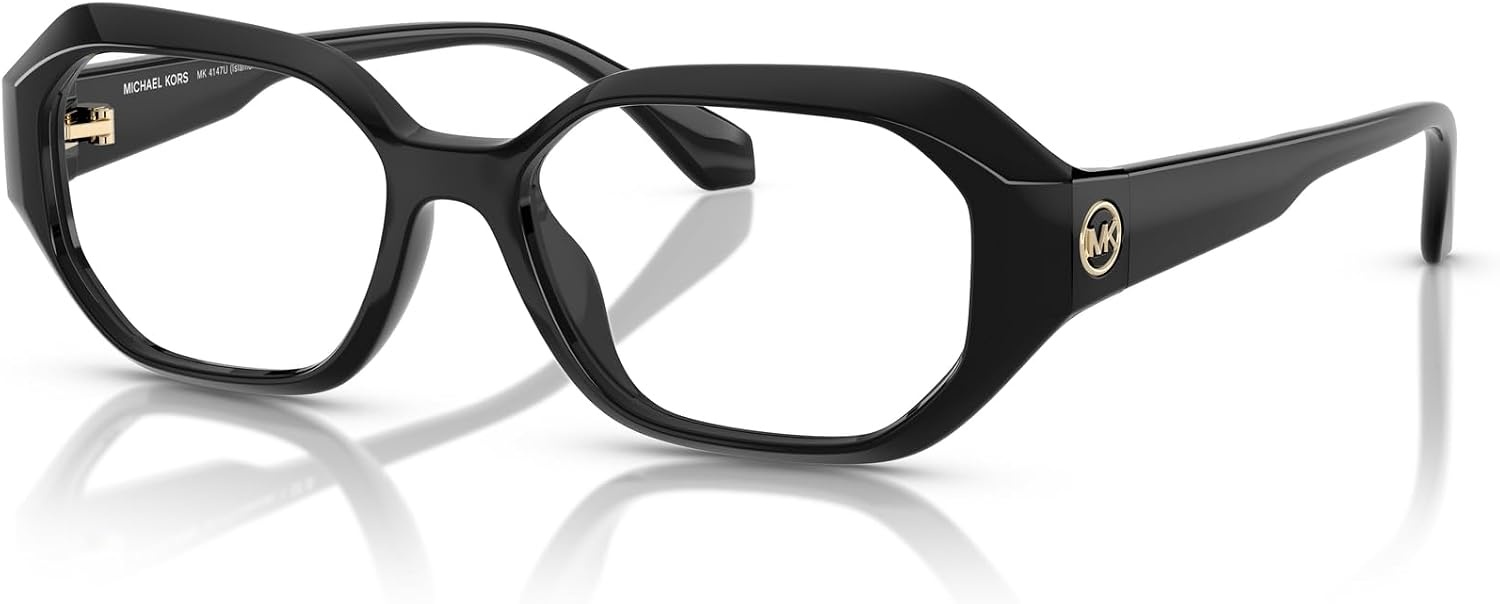 image:imageMichael Kors womens Mk4147u Islamorada Universal Fit Rectangular Prescription Eyewear FramesBlackDemo Lens