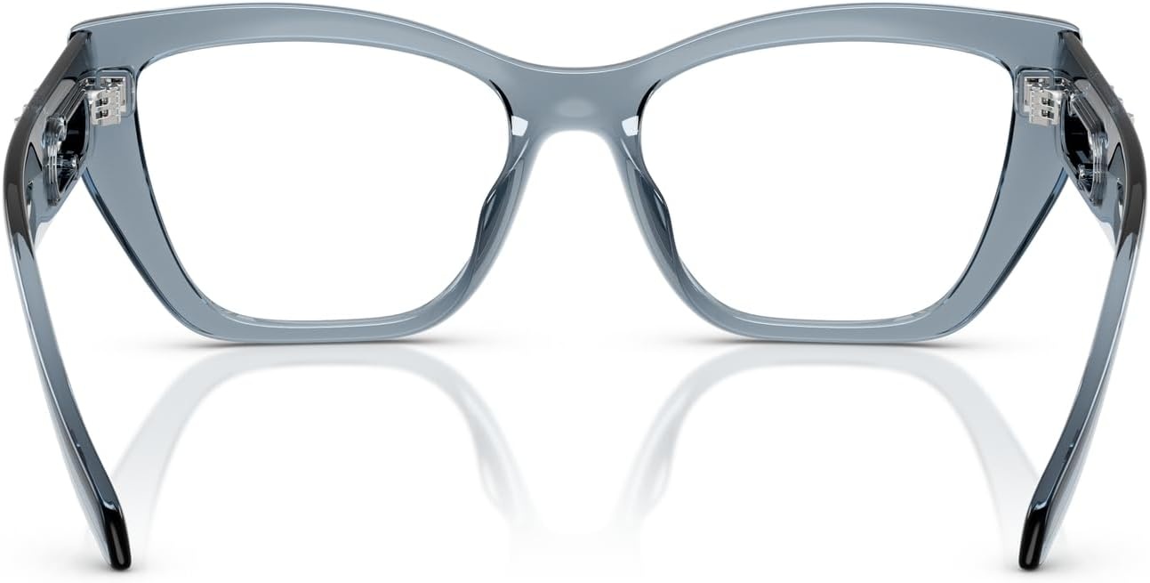 image:imageMichael Kors womens Mk4149u Puglia Universal Fit Rectangular Prescription Eyewear FramesDenim TransparentDemo Lens