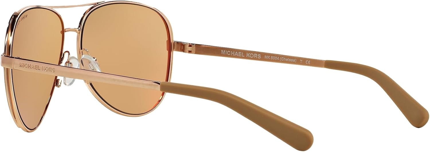 image:imageMichael Kors womens Mk5004 Chelsea Aviator SunglassesRose GoldTaupeRose Gold Mirrored