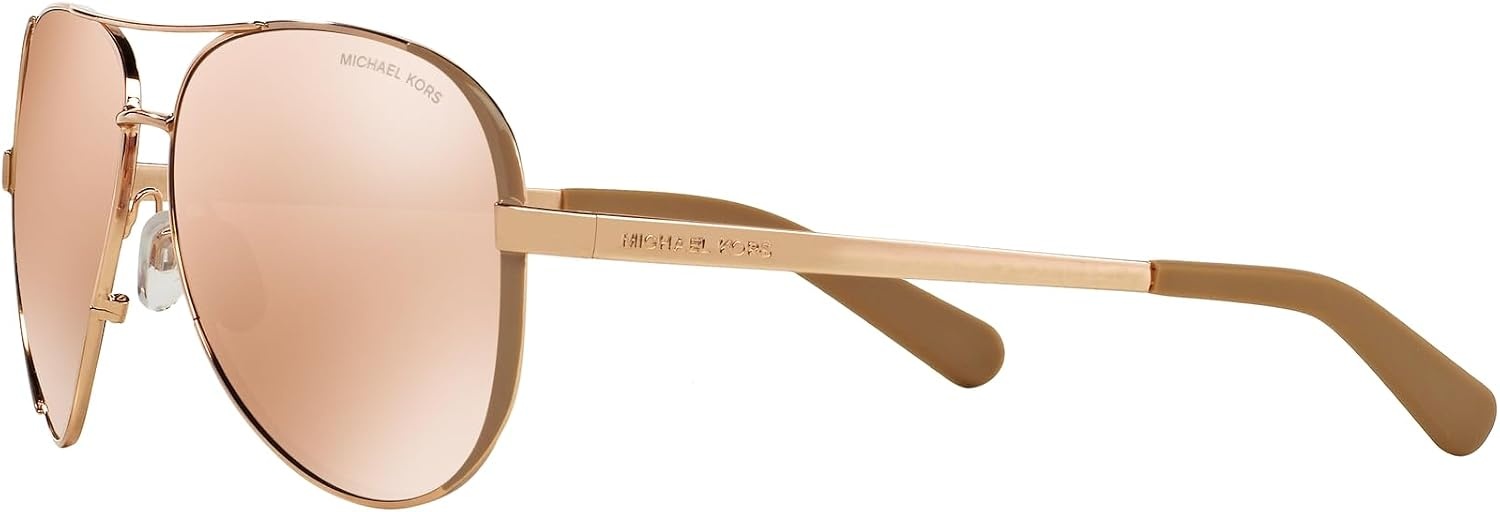 image:imageMichael Kors womens Mk5004 Chelsea Aviator SunglassesRose GoldTaupeRose Gold Mirrored