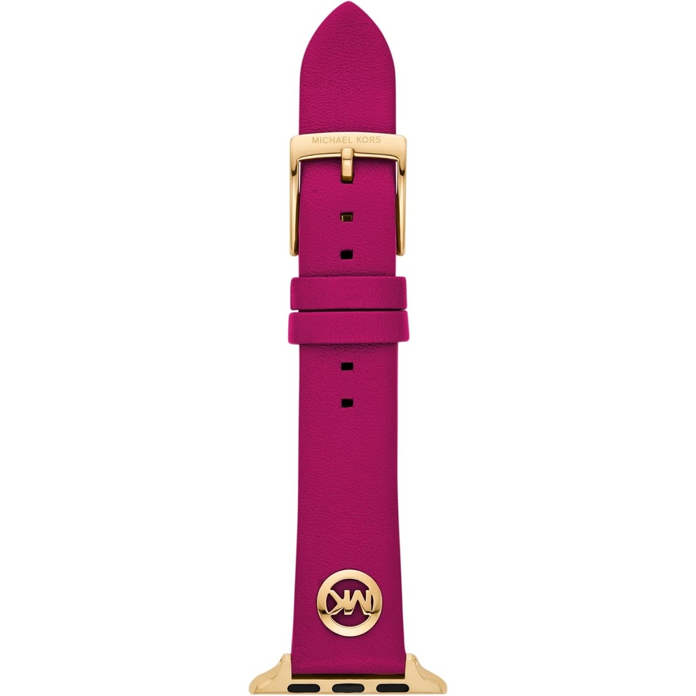 image:imageMichael Kors Band for Apple Watch Silicone or Leather Smart Watch Bands for Women Compatible with Apple Watch 38mm 40mm 41mmGoldPink
