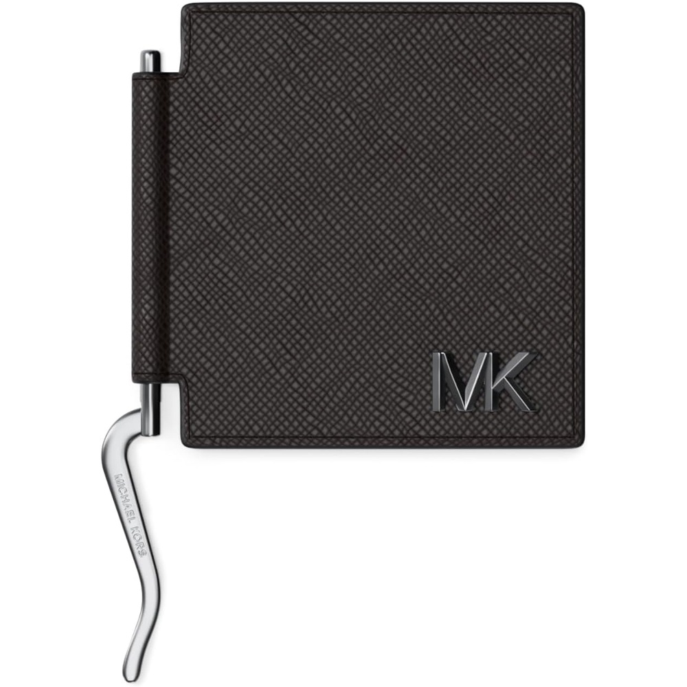 image:imageMichael Kors Edison Notched Slim Folding Card Case with Money ClipChocolate