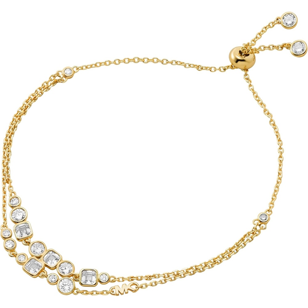 image:imageMichael Kors GoldTone Bracelet for Women Sterling Silver Bracelets Jewelry for WomenGold Double Layer