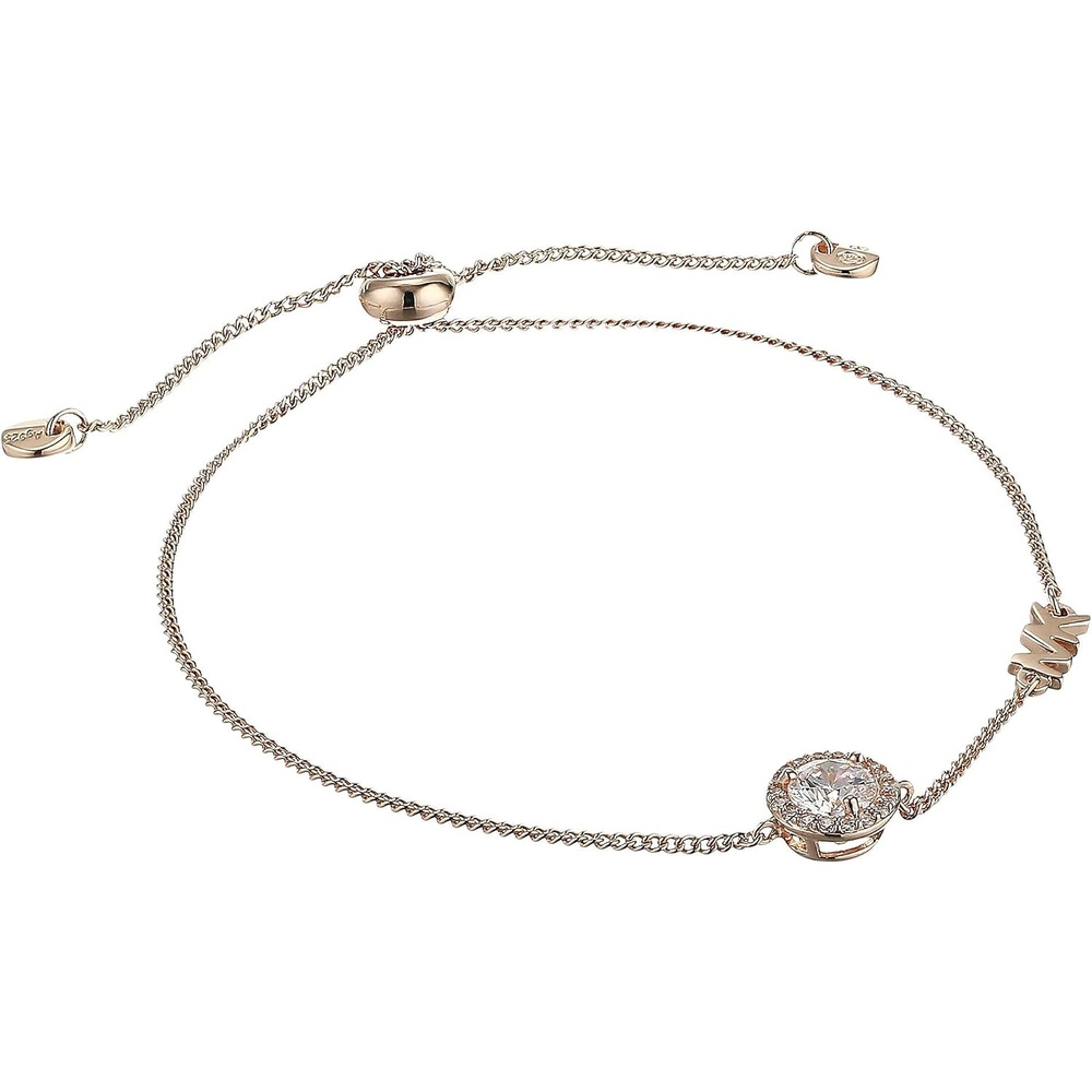 image:imageMichael Kors GoldTone Bracelet for Women Sterling Silver Bracelets Jewelry for WomenRose Gold Round Pav