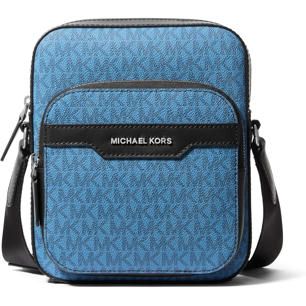 image:imageMichael Kors Hudson Double Zip Mini Flight BagSilver TonehardwareImperial Blue