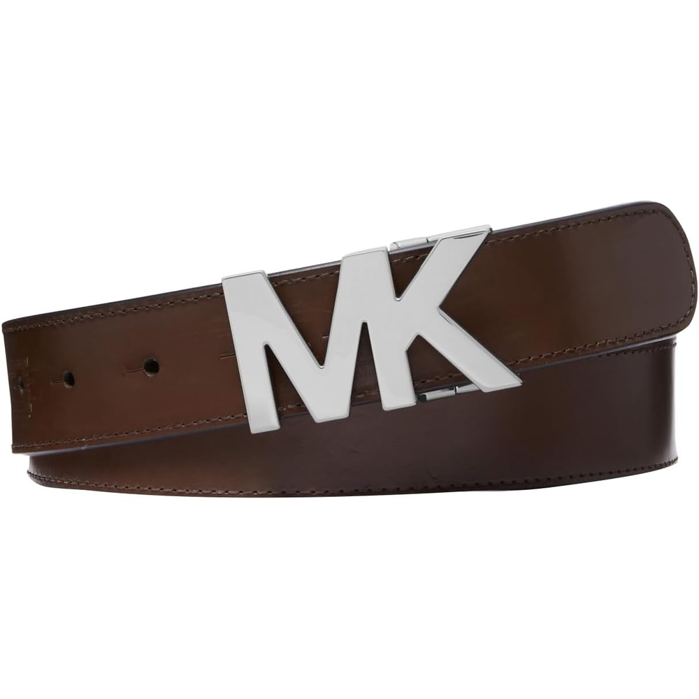 image:imageMichael Kors Mens 34mm Reversible MK Buckle BeltMochaBlack