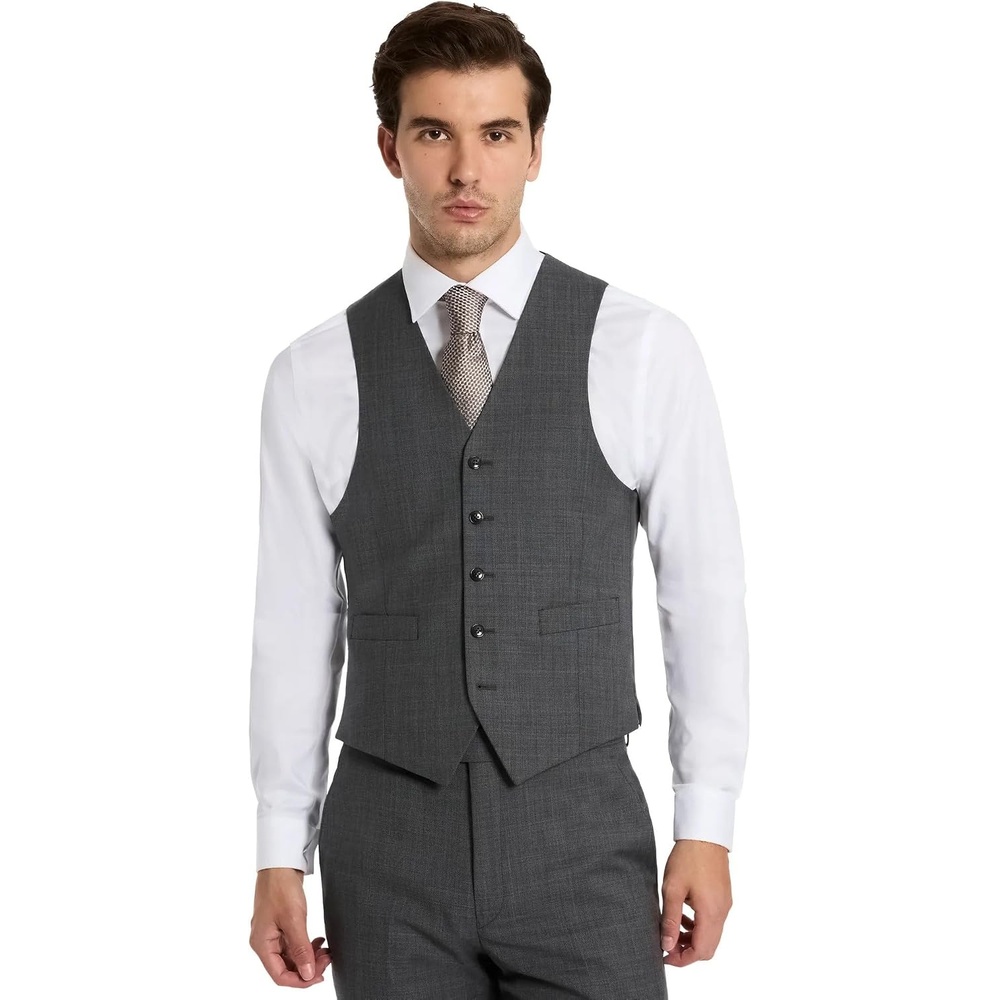 image:imageMichael Kors Mens 3Piece Classic Fit Suit Separates Vests Weddings amp Formal Events Jackets amp Pants Sold SeperatelyGrey Sharkskin