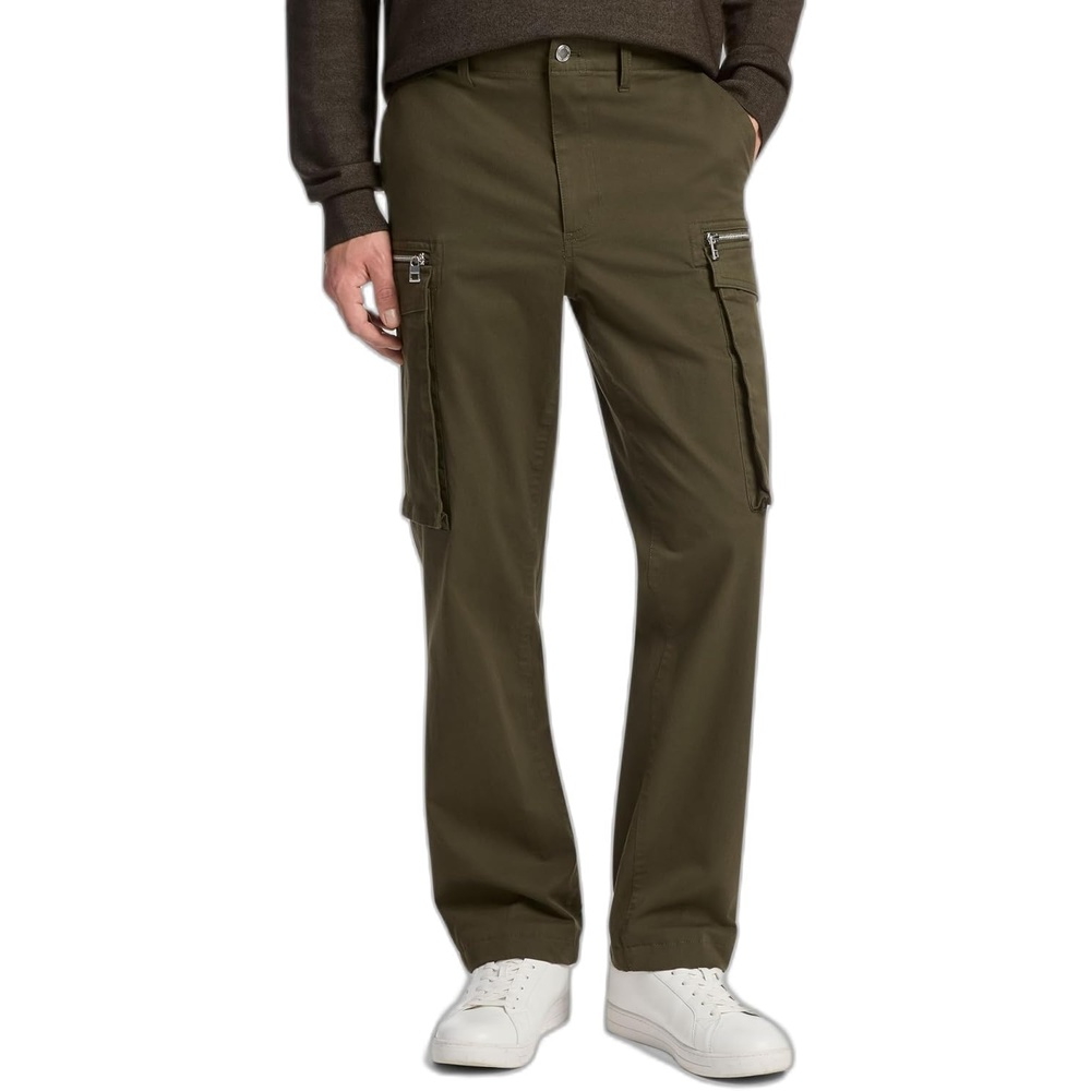 image:imageMichael Kors Mens Cotton Stretch Zip Pocket Cargo PantIvy