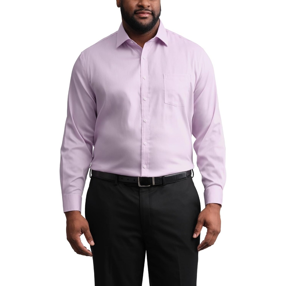 image:imageMichael Kors Mens Dress Shirt Travel Stretch Tall Fit Big and TallDusty Pink