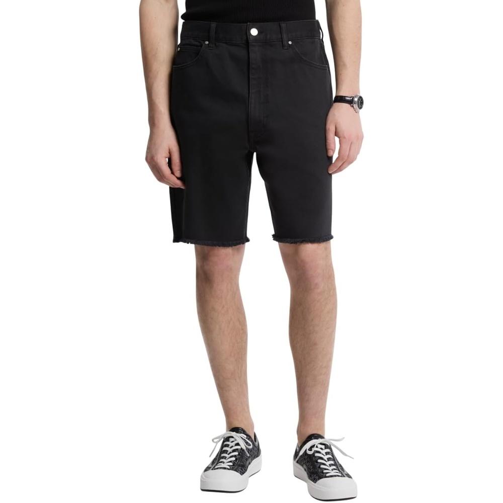 image:imageMichael Kors Mens Frayed Denim ShortBlack