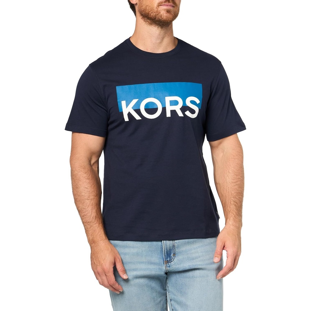 image:imageMichael Kors Mens Graphic TShirtKors Colorblock LogoMidnight