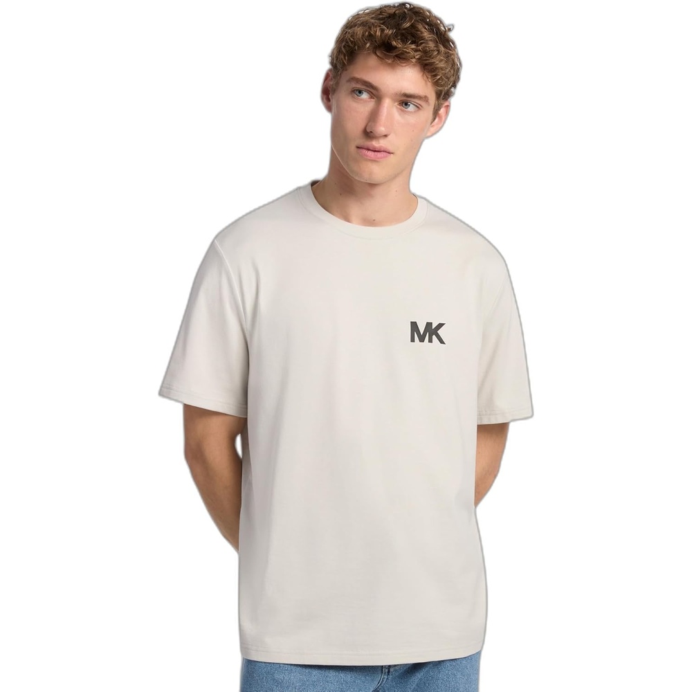 image:imageMichael Kors Mens Graphic TShirtMk Applique LogoCarbon Grey
