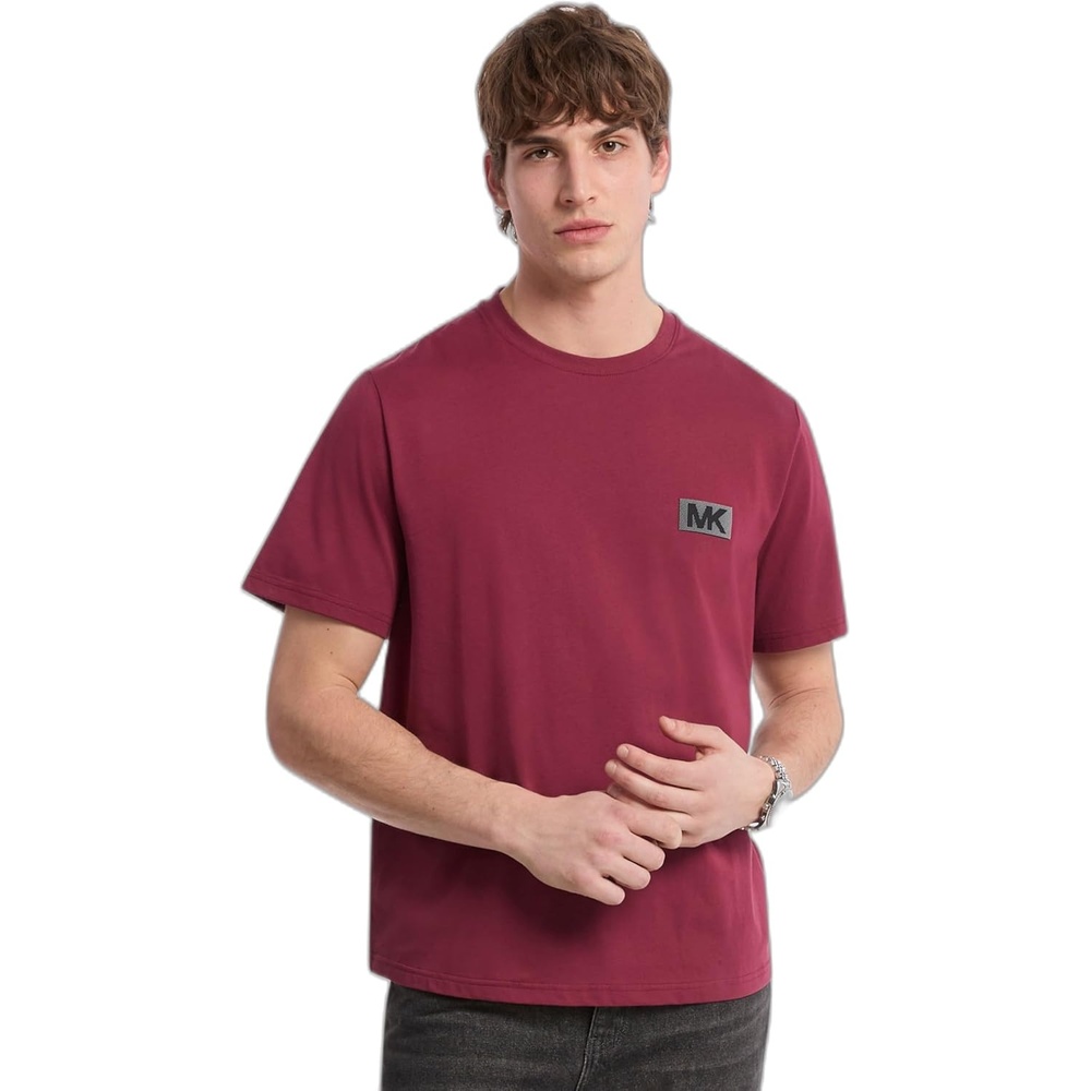 image:imageMichael Kors Mens Graphic TShirtMk Dot LogoDeep Mulberry