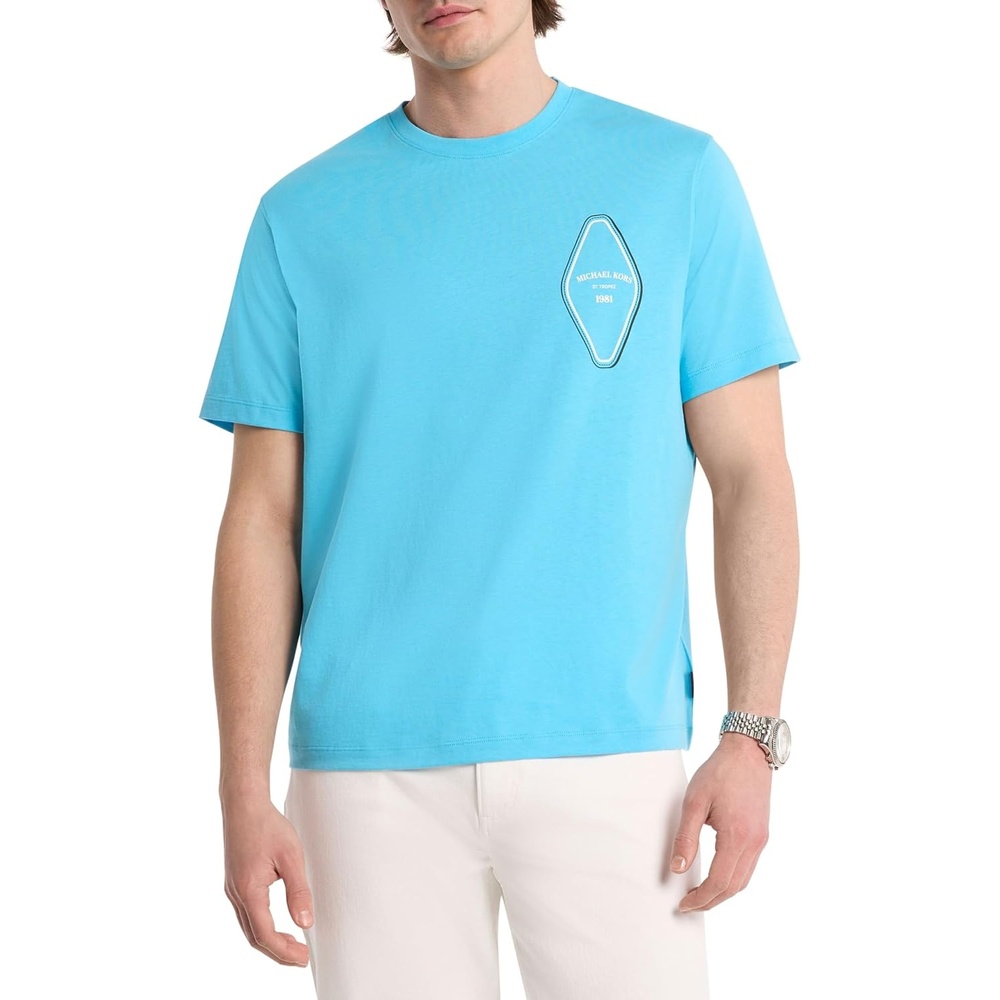 image:imageMichael Kors Mens Graphic TShirtMk Keychain LogoMilos Blue