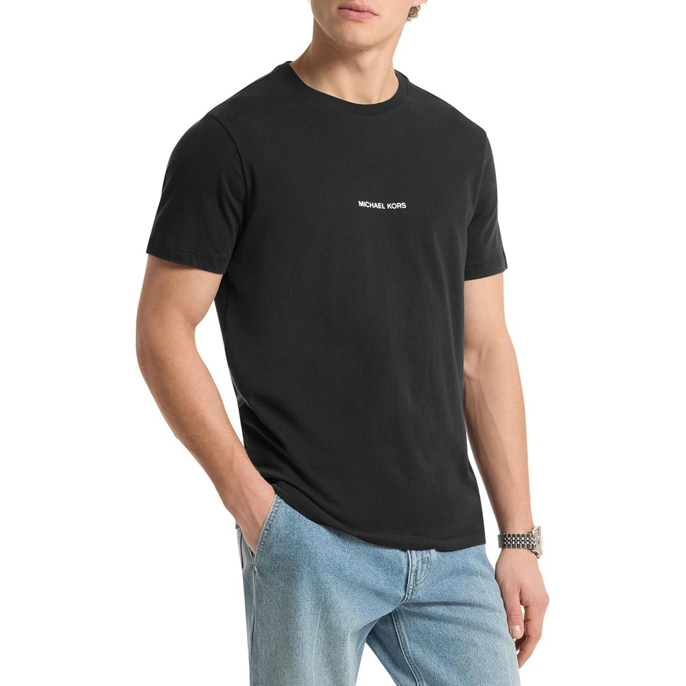 image:imageMichael Kors Mens Graphic TShirtMk Static LogoBlack