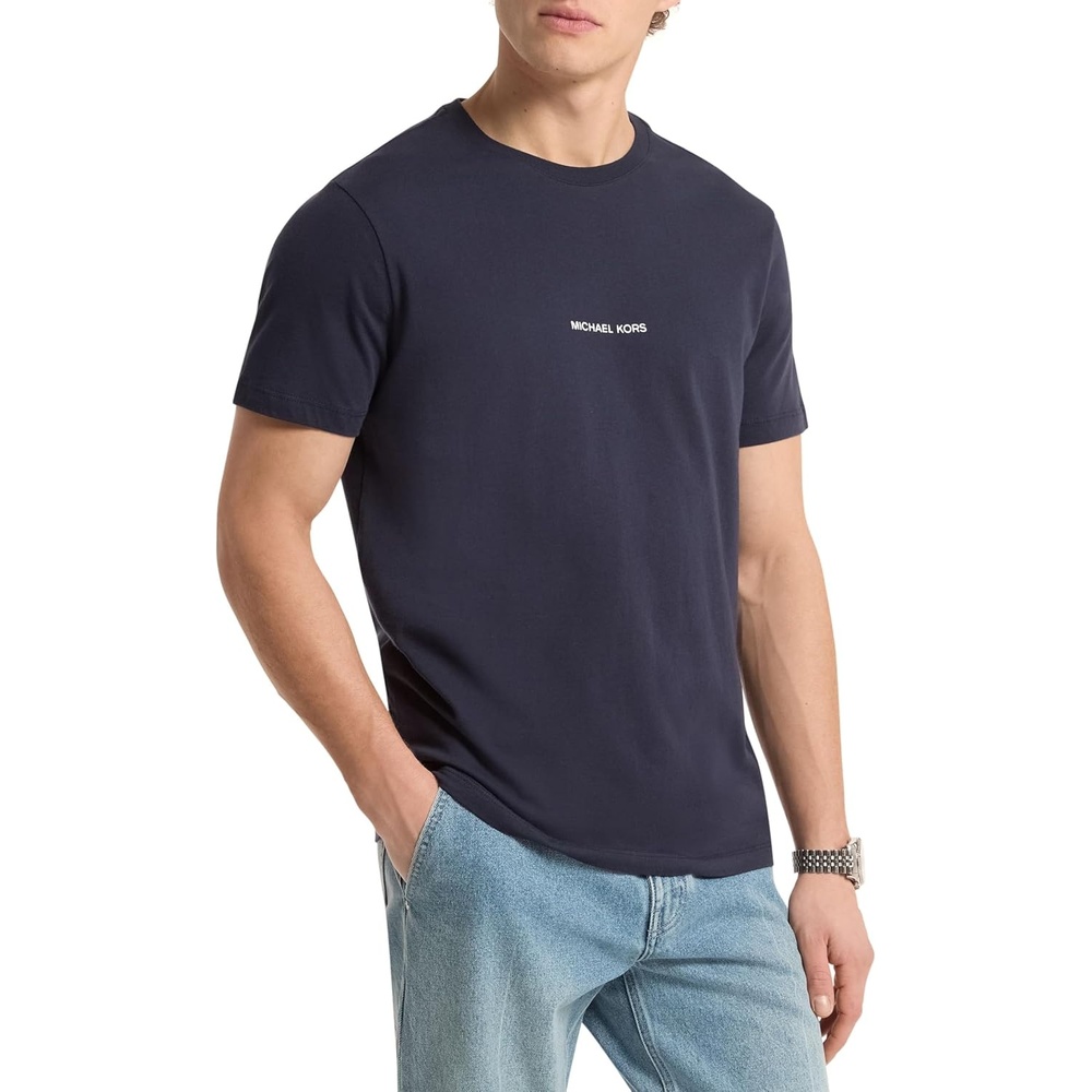 image:imageMichael Kors Mens Graphic TShirtMk Static LogoMidnight