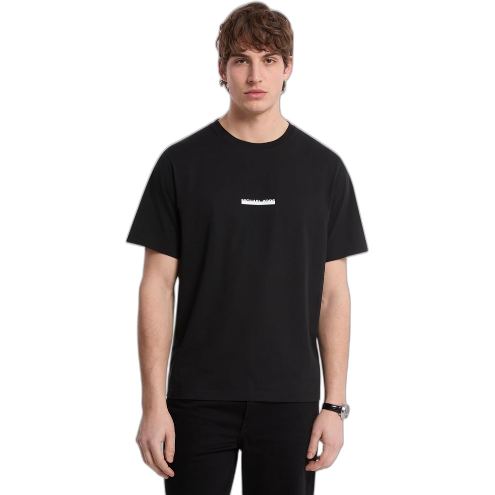image:imageMichael Kors Mens Graphic TShirtSplit LogoBlack