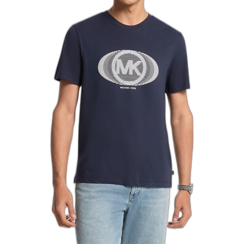 image:imageMichael Kors Mens Graphic TShirtSplit Victory LogoMidnight