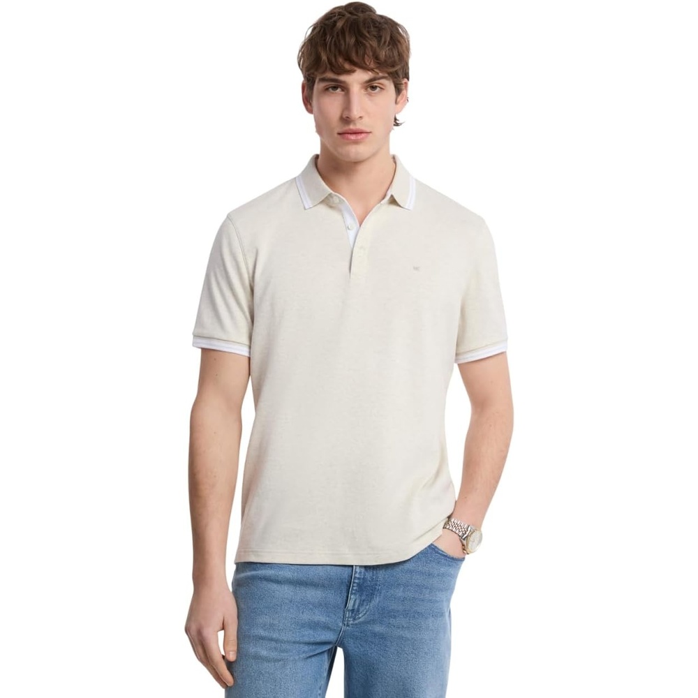 image:imageMichael Kors Mens Greenwich PoloSoft Ecru Heather