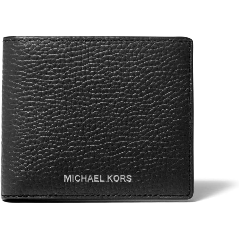 image:imageMichael Kors Mens Hudson Billfold WalletBlack Pebbled Leather