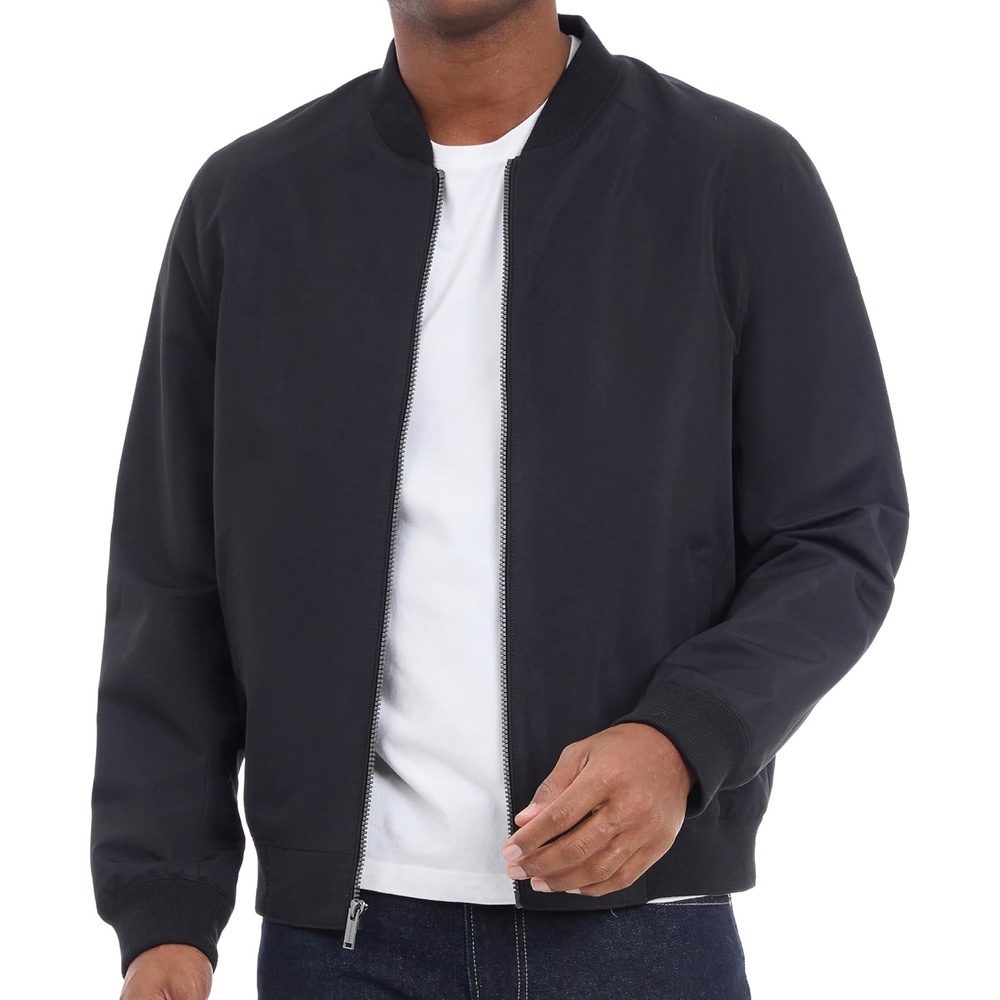 image:imageMichael Kors Mens Lightweight Bomber Jacket Wind and Water ResistantBlack