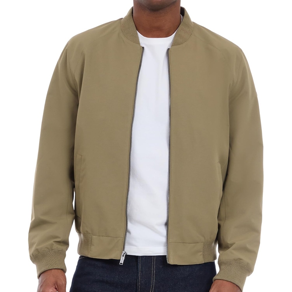 image:imageMichael Kors Mens Lightweight Bomber Jacket Wind and Water ResistantSafari