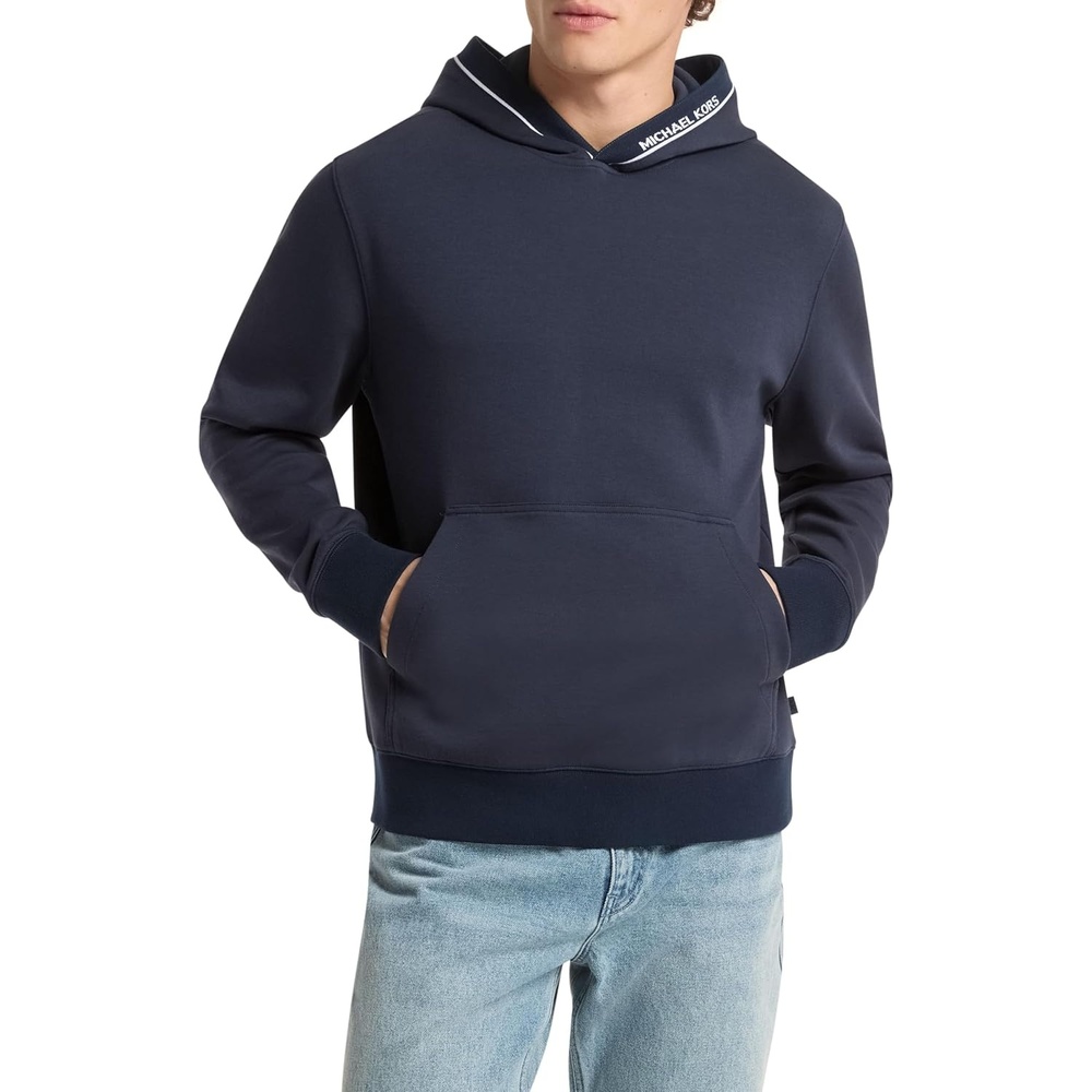 image:imageMichael Kors Mens Logo Rib HoodieMidnight