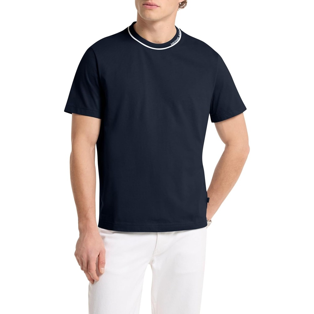 image:imageMichael Kors Mens Logo Rib TeeMidnight