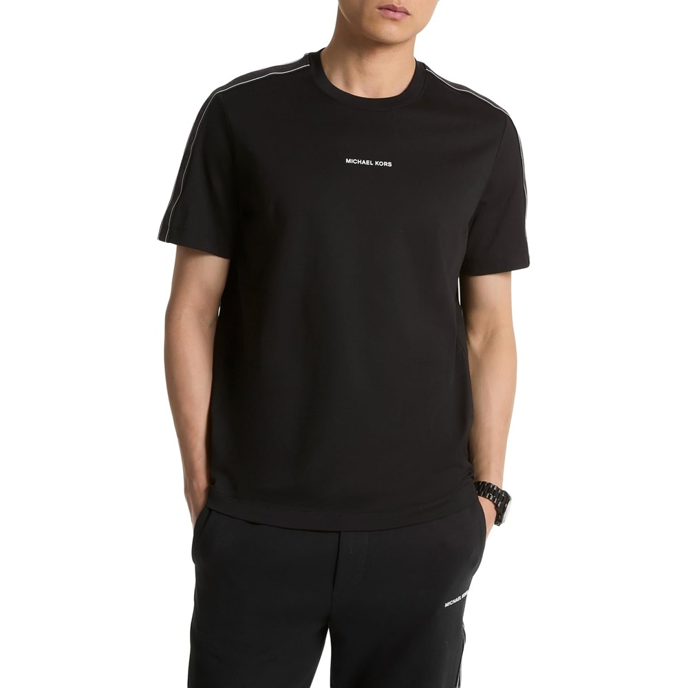 image:imageMichael Kors Mens Logo Tape TeeBlack