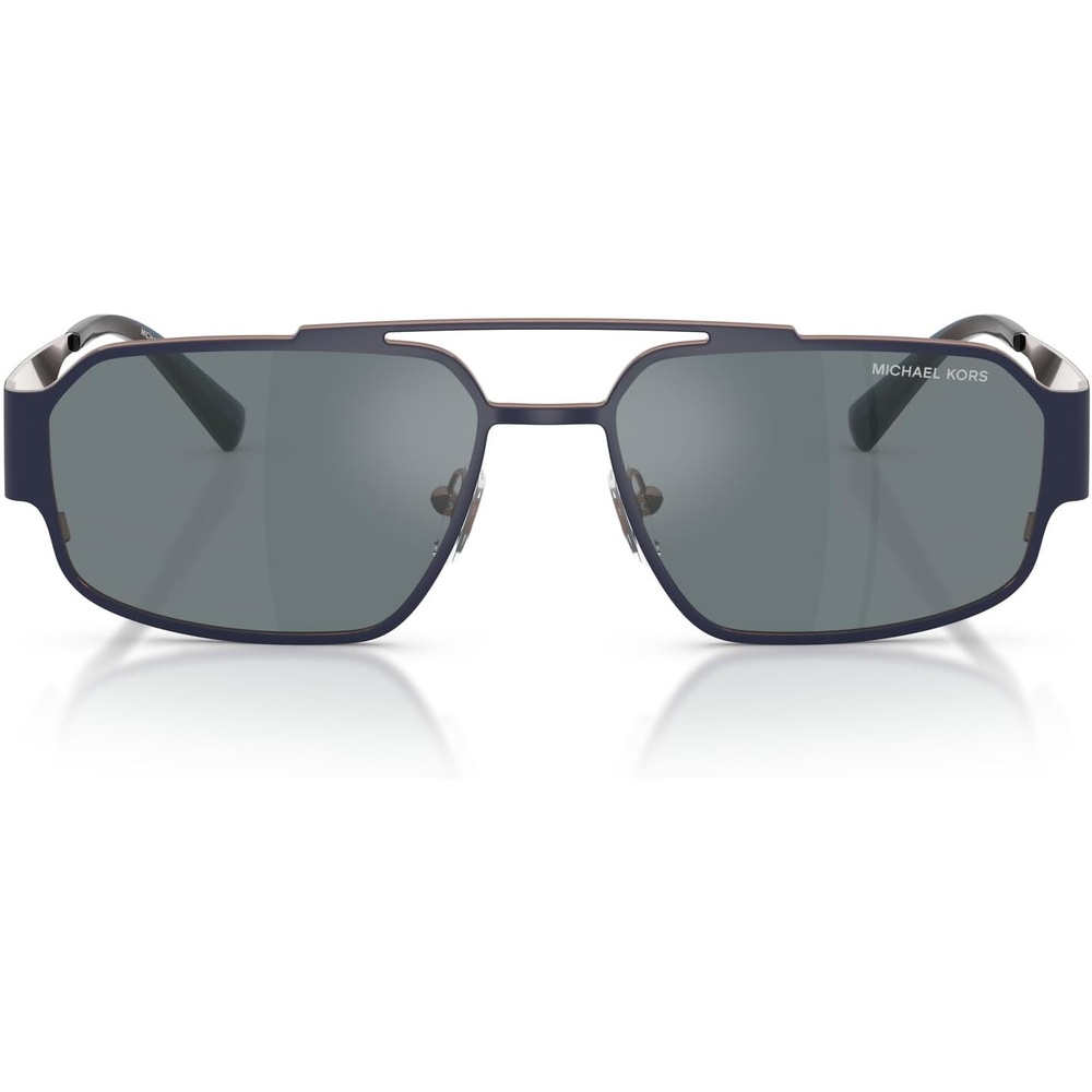 image:imageMichael Kors Mens MK1182 Cape Town Rectangular Sunglasses Navy MatteGrey Monochromatic 58 mm