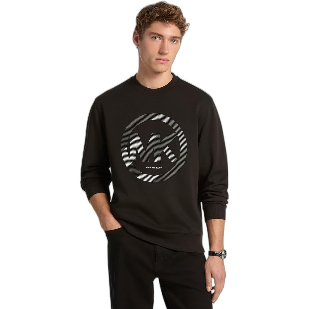 image:imageMichael Kors Mens Mk Sport Logo Crewneck SweatshirtBlack
