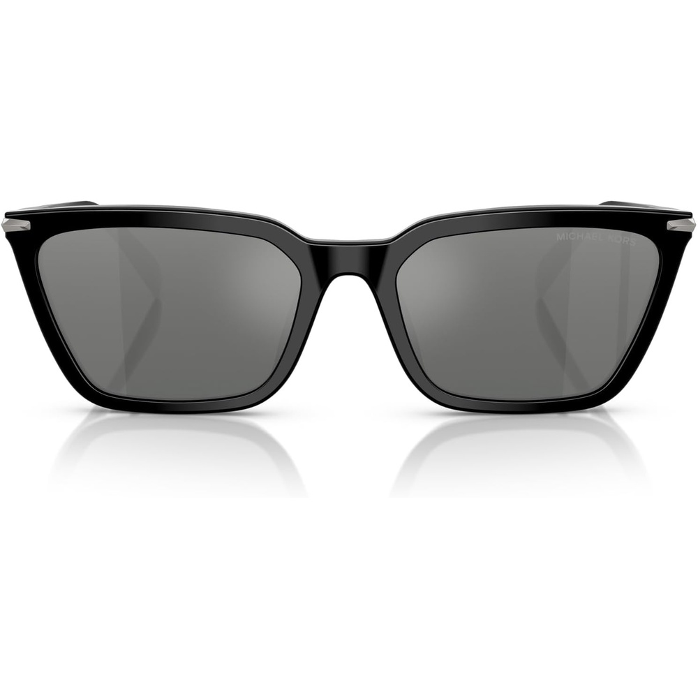 image:imageMichael Kors Mens Mk2250u Everglades Universal Fit Cat Eye SunglassesBlackSilver Mirrored Gradient