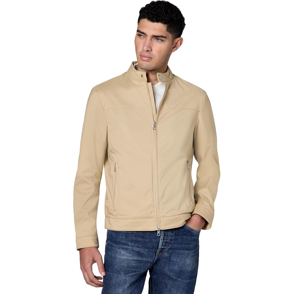 image:imageMichael Kors Mens Nylon Racer JacketChino