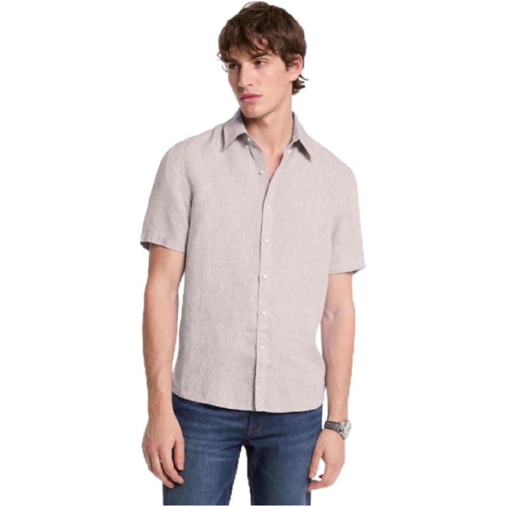 image:imageMichael Kors Mens Short Sleeve Linen ShirtDune