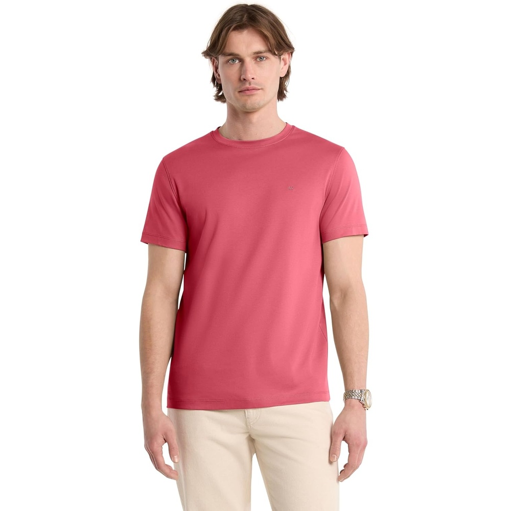image:imageMichael Kors Mens Sleek MK Crewneck TShirtLight Berry Sorbet