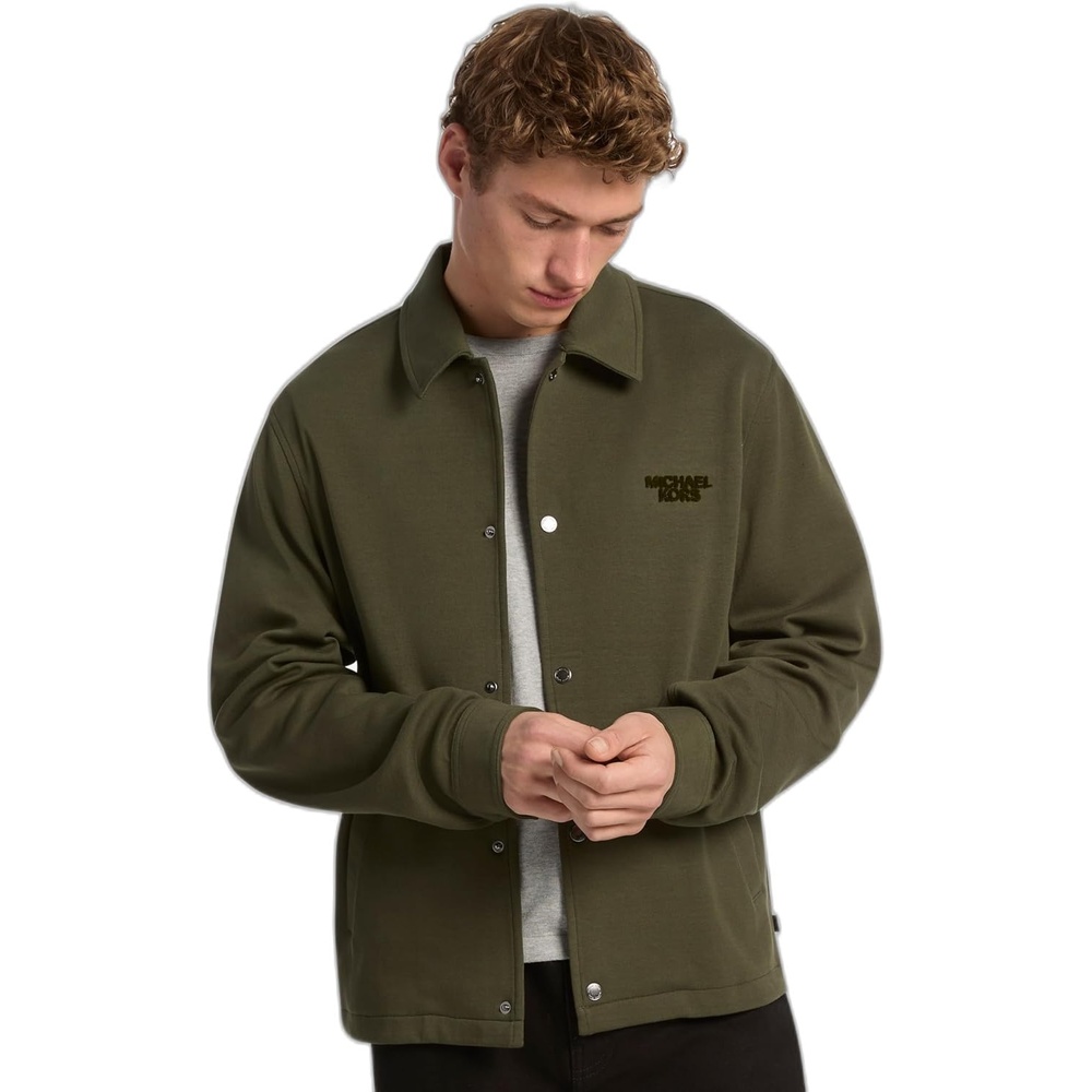 image:imageMichael Kors Mens Tufted Logo Coaches JacketIvy