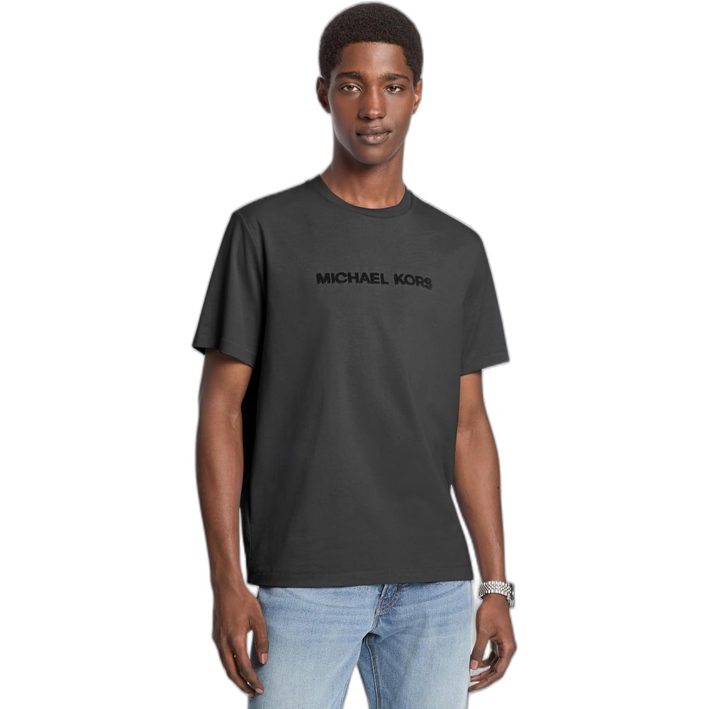 image:imageMichael Kors Mens Tufted Logo TShirtBlack