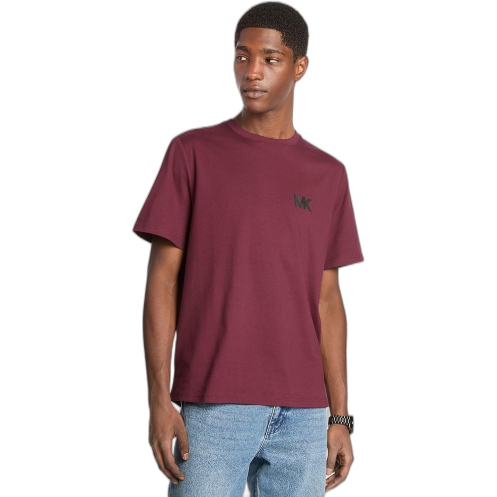 image:imageMichael Kors Mens Tufted Logo TShirtOxblood