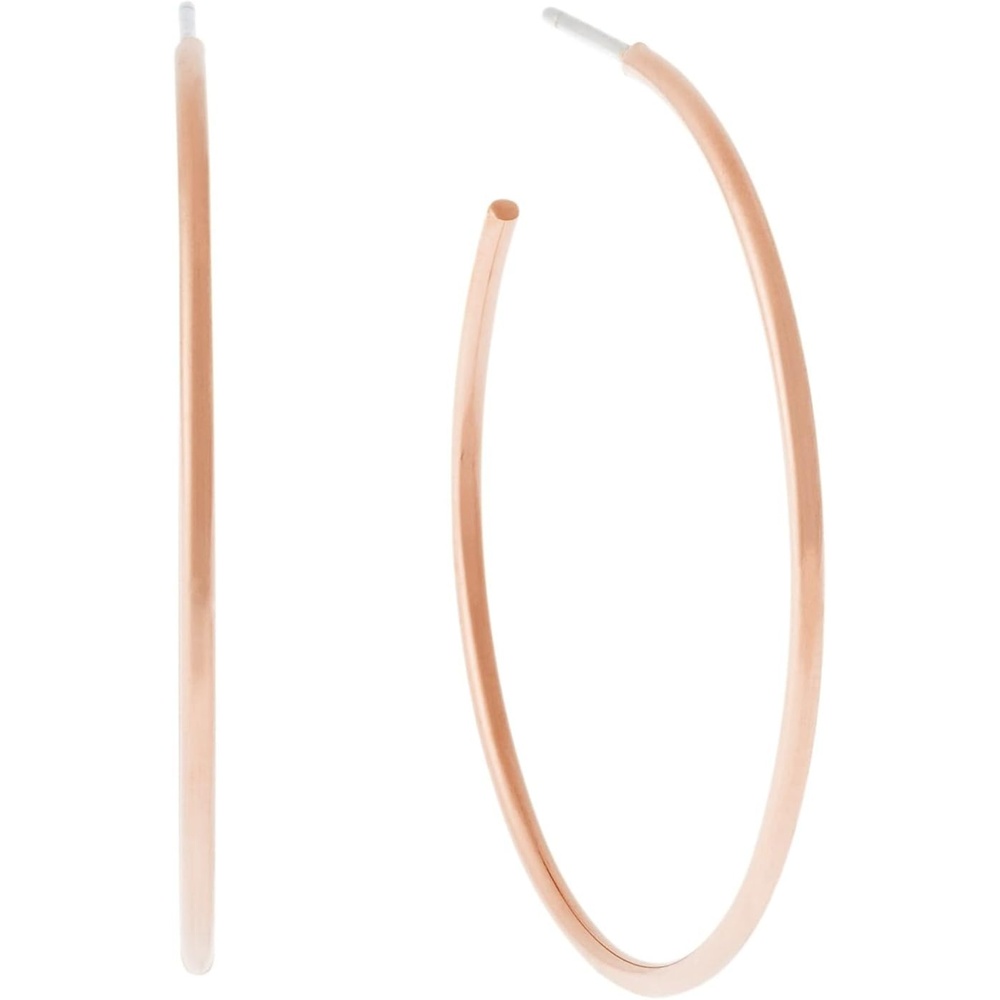 image:imageMichael Kors Rose Gold Hoop Earrings for Women Huggie Earrings for Women Stainless Steel Earrings Jewelry for WomenRose Gold Hoop