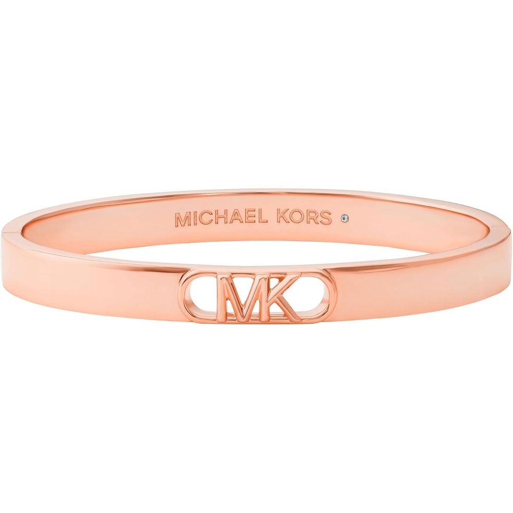 image:imageMichael Kors Rose GoldTone Bracelet for Women Bracelets Jewelry for WomenMK Logo Bangle