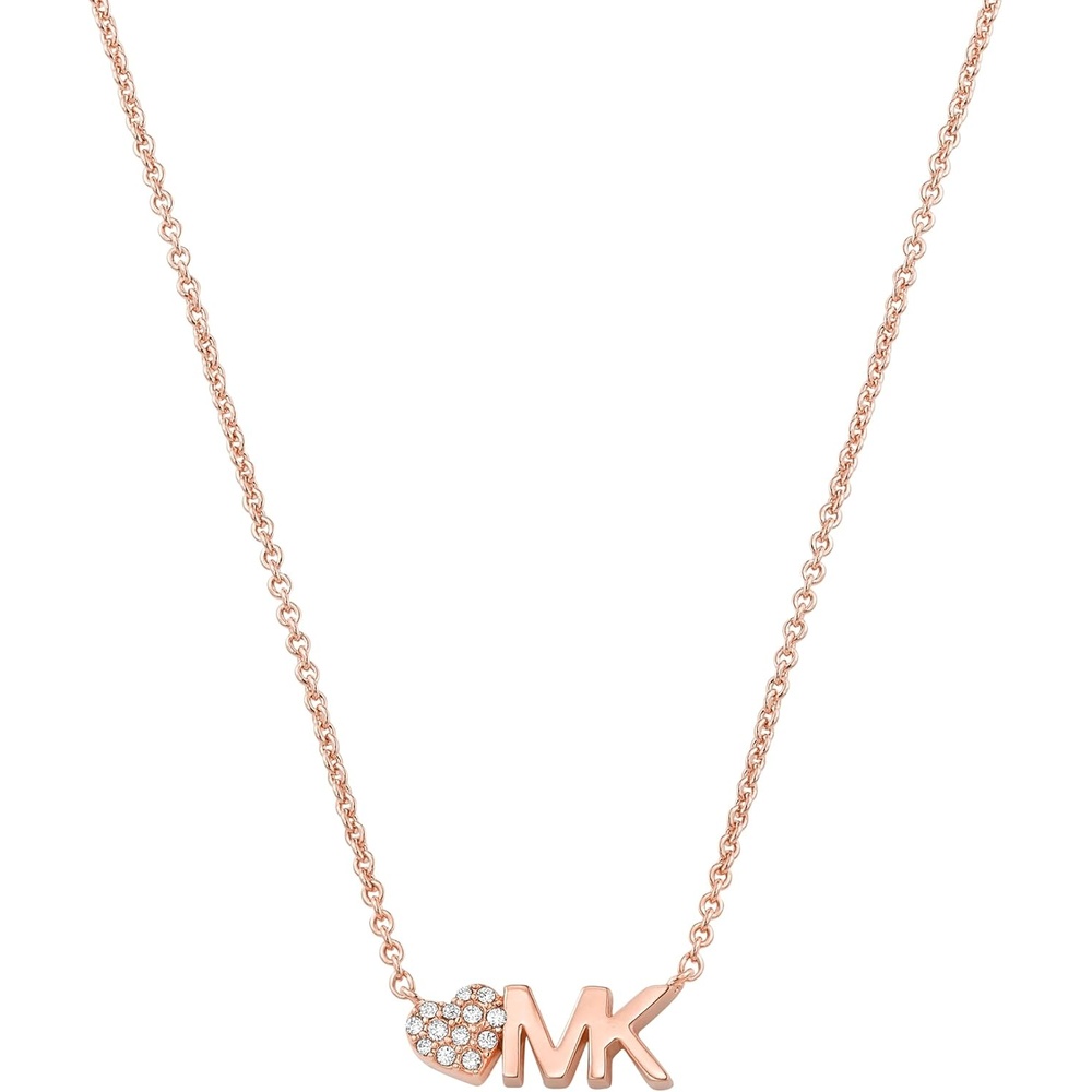 image:imageMichael Kors Rose GoldTone Necklace for Women Necklaces for Women Jewelry for WomenRose MK Heart