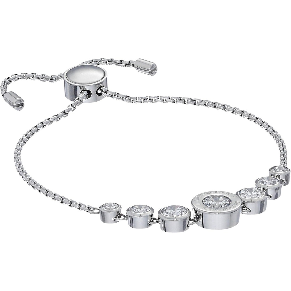 image:imageMichael Kors SilverTone Bracelet for Women Bracelets Jewelry for WomenCrystal Slider