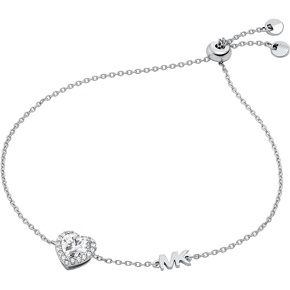 image:imageMichael Kors SilverTone Bracelet for Women Sterling Silver Bracelets Jewelry for WomenHeart Pav