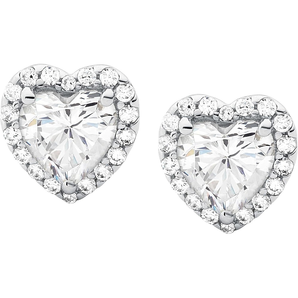 image:imageMichael Kors SilverTone Stud Earrings or Drop Earrings for Women Sterling Silver Earrings Jewelry for WomenHeart Pav