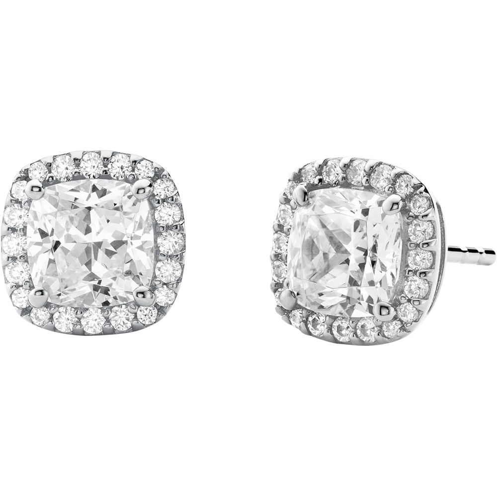 image:imageMichael Kors SilverTone Stud Earrings or Drop Earrings for Women Sterling Silver Earrings Jewelry for WomenSquare Pav